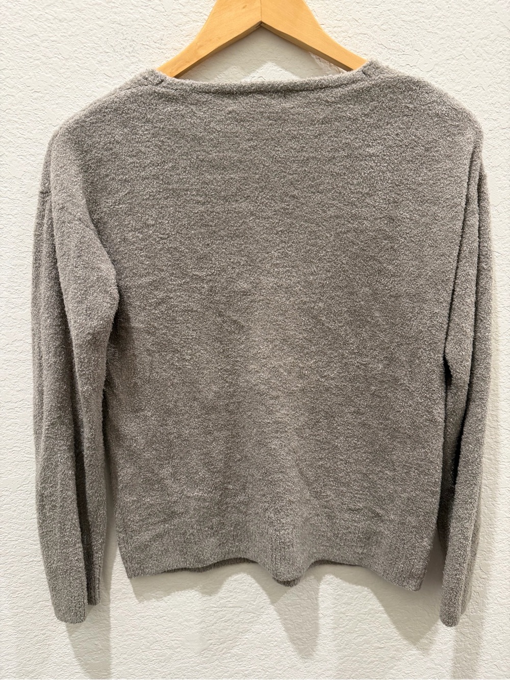 Barefoot‎ Dreams CozyChic Lite V-Neck Sweater Grey Pullover Womens XS - Picture 5 of 5